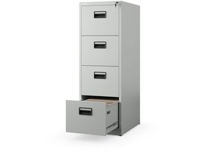 5902560336252 - Hängeregistraturschrank V004A Hängemappenschrank Hängeregisterschrank Aktenschrank mit 4 Schubladen Pulverbeschichtung Stahlblech 132 cm x 46 cm x 62