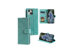 4066914402695 - Schutz Handy Hülle für Apple iPhone 15 Plus Case Cover Klapp Tasche Wallet Etuis