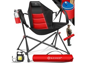 4255598332866 - KESSER® Campingstuhl faltbar bis 160 kg Angelstuhl Faltstuhl Klappstuhl Gepolstert mit Armlehnen Campinglicht und Getränkehalter + Tasche mit hoher Rückenlehne Strandstuhl mit Wippfunktion 4255598332866 - KESSER® Campingstuhl faltbar bis 160 kg Angelstuhl Faltstuhl Klappstuhl Gepolstert mit Armlehnen Campinglicht und Getränkehalter + Tasche mit hoher Rückenlehne Strandstuhl mit Wippfunktion