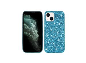 4066914407027 - Schutz Handy Hülle für Apple iPhone 15 Case Cover Glitzer Bumper Etuis Tasche