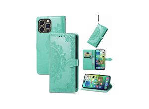 4066914380757 - Hülle Handy Schutz für Apple iPhone 15 Pro Max Case Cover Klapp Tasche Wallet