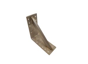4059865511196 - Edelstahl Winkel 25x25x10cm verstärkt Schwerlast Bauwinkel Befestigung Halter