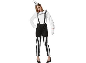 4061173073532 - tectake® Frauenkostüm Clown schwarz-weiß 4061173073532 - tectake® Frauenkostüm Clown schwarz-weiß