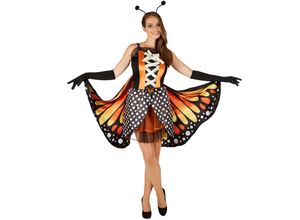 4260517467130 - tectake® Frauenkostüm Schmetterling großer Feuerfalter
