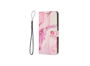 4066914393955 - Hülle für Apple iPhone 15 Pro Handy Schutz Case Cover Klapp Tasche Marmor Etuis