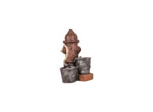 4041908117915 - Brunnen Holz Stein Optik Wasserspiel Springbrunnen Kaskaden Dekobrunnen Garten