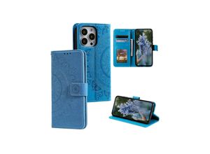 4066914402800 - Schutz Handy Hülle für Apple iPhone 15 Pro Max Case Cover Klapp Tasche Wallet