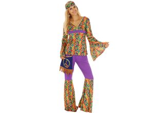 4260517461541 - tectake® Frauenkostüm Hippie