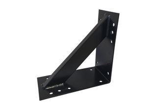4059865517631 - Großer Stahl Winkel 20x20x9cm extra stark Holzverbinder verstärkt schwarz