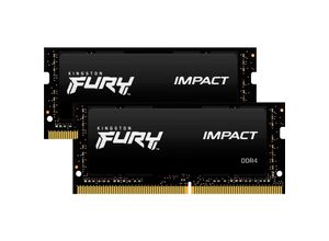 0740617318425 - FURY Impact Laptop-Arbeitsspeicher Kit DDR4 16 GB 2 x 8 GB Non-ECC 3200 MHz 260pin SO-DIMM CL20 KF432S20IBK2 16