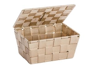 4008838422434 - Aufbewahrungs Korb adria Beige Deckel Regal Box Ablage Bad Organizer wc - beige - Wenko 4008838422434 - Aufbewahrungs Korb adria Beige Deckel Regal Box Ablage Bad Organizer wc - beige - Wenko