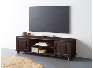 5711950537847 - Lowboard HOME AFFAIRE Mette Sideboards Gr B H T 160 cm x 46 cm x 40 cm braun (dunkelbraun) Lowboards mit Kabeldurchführung und einem Einlegeboden 5711950537847 - Lowboard HOME AFFAIRE Mette Sideboards Gr B H T 160 cm x 46 cm x 40 cm braun (dunkelbraun) Lowboards mit Kabeldurchführung und einem Einlegeboden