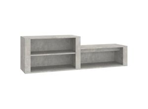 8720287223207 - Bonnevie - SchuhschrankModernes Schuhregal Betongrau 150x35x45 cm Holzwerkstoff vidaXL 8720287223207 - Bonnevie - SchuhschrankModernes Schuhregal Betongrau 150x35x45 cm Holzwerkstoff vidaXL