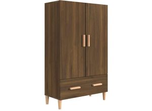 8720286973813 - Bonnevie - HighboardKommode Braun Eichen-Optik 70x31x115 cm Holzwerkstoff vidaXL