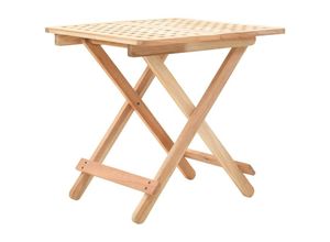 8718475715146 - Bonnevie - Klappbarer Beistelltisch Walnussholz Massiv 50x50x49 cm vidaXL