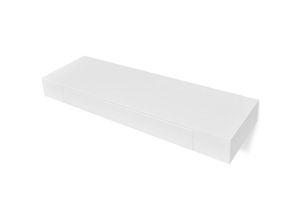 8718475797814 - Bonnevie - Wandregal Wandboard Hängeregal mit Schubladen 2 Stk Weiß 80 cm vidaXL