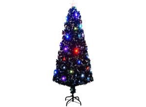 8719883668017 - Vidaxl - Künstlicher WeihnachtsbaumKunstbaum mit Ständer LED 240 cm Fiberoptik