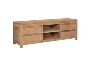 8719883581576 - Bonnevie - TV-SchrankTV-Möbel 115x30x40 cm Massivholz Teak vidaXL