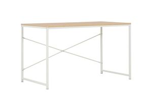 8719883608754 - Vidaxl - Computertisch Weiß und Eiche 120x60x70 cm 911909