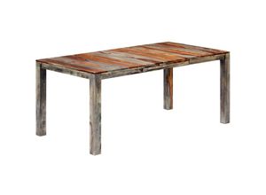 8719883559698 - Bonnevie - Esstisch Grau 180 x 90 x 76 cm Massivholz vidaXL353917