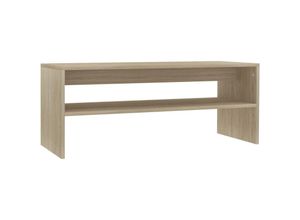 8719883672908 - Bonnevie - Couchtische Kaffeetisch Sonoma-Eiche 100x40x40 cm Holzwerkstoff vidaXL