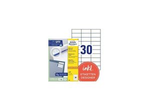 4004182034897 - Avery® Zweckform Etiketten 3489 A4 universell permanenthaftend ultragrip druckergeeignet FSC®-Papier rechteckig weiß 3000 Stück auf 100 Bogen