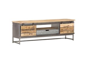 8719883810584 - Bonnevie - TV-SchrankTV-Möbel 120 x 30 x 40 cm Massivholz Mango vidaXL