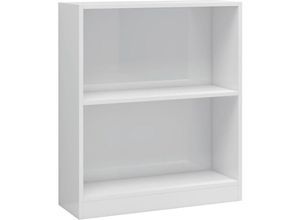 8719883787657 - Bonnevie - BücherregalStandregal Hochglanz-Weiß 60x24x745 cm Holzwerkstoff vidaXL