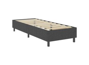 8719883832777 - Bonnevie - Boxspring-BettgestellSchlafzimmerbett Grau Stoff 100x200 cm vidaXL