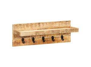 8719883866161 - Bonnevie - Wandgarderobe 60 x 15 x 20 cm Raues Mango-Massivholz vidaXL80332