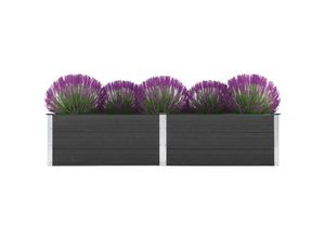 8719883813516 - Bonnevie - Garten-HochbeetBlumenkasten 250 x 50 x 54 cm wpc Grau vidaXL