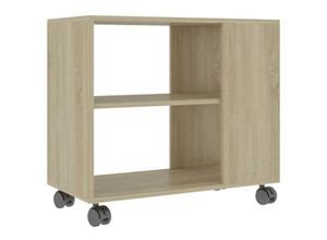 8719883916095 - Bonnevie - BeistelltischKaffeetisch Sonoma-Eiche 70x35x55 cm Holzwerkstoff vidaXL