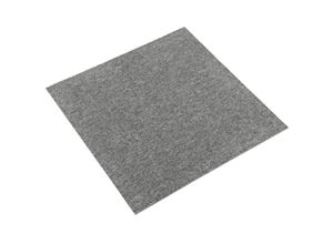 8720286065532 - Bonnevie - Teppichfliesen 20 Stk Fußmatte 5 m² 50x50 cm Grau vidaXL