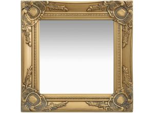 8720286009239 - Bonnevie - WandspiegelBadspiegel im Barock-Stil 40x40 cm Golden vidaXL82833