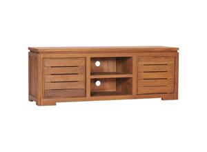 8719883995892 - Bonnevie - TV-SchrankTV-Möbel 110 x 30 x 40 cm Teak Massivholz vidaXL