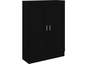 8720286133972 - Bücherschrank Schwarz 825x305x115 cm Holzwerkstoff vidaXL - Schwarz