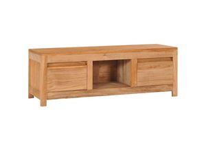 8719883910932 - TV-Schrank 100×30×35 cm Massivholz Teak Vidaxl