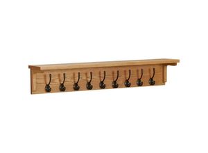 8720286006948 - Bonnevie - Wandgarderobe 90x16x16 cm Massivholz Eiche vidaXL706816