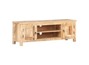 8720286060537 - Bonnevie - TV-SchrankTV-Möbel 120x30x40 cm Raues Mangoholz vidaXL