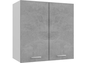 8720286132593 - Bonnevie - Hängeschrank Betongrau 60x31x60 cm Holzwerkstoff vidaXL176178