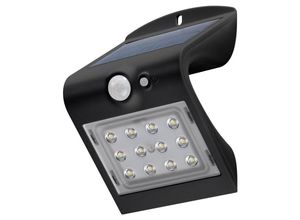 4040849458019 - goobay LED solar wall light with a motion sensor 15 W black - lighting solution for entrances carports & staircases (45801)