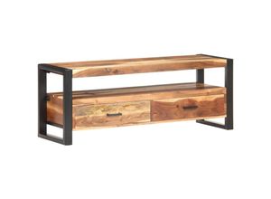 8720286104477 - Bonnevie - TV-SchrankTV-Möbel 120x35x45 cm Massivholz Honigfarben vidaXL