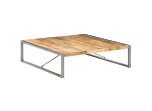 8720286104712 - Bonnevie - Couchtische Kaffeetisch 140x140x40 cm Raues Mangoholz vidaXL