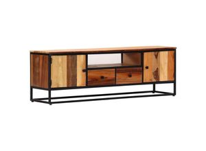 8719883665979 - Bonnevie - TV-SchrankTV-Möbel 120x30x40 cm Massives Altholz und Stahl vidaXL