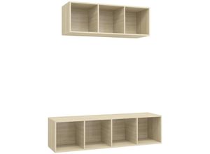 8720286590966 - Bonnevie - 2-tlg TV-Schrank-SetTV-MöbelTV-Möbel Sonoma-Eiche Holzwerkstoff vidaXL