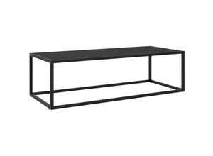 8720286058121 - Vidaxl - Couchtisch Schwarz mit Schwarzem Glas 120x50x35 cm Schwarz