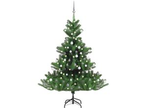 8720286498194 - Vidaxl - Künstlicher WeihnachtsbaumKunstbaum Nordmann led & Kugeln Grün 180 cm