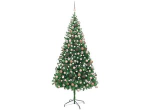 8720286496633 - Vidaxl - Künstlicher WeihnachtsbaumKunstbaum mit LEDs & Kugeln 210 cm 910 Zweige