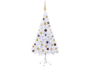 8720286495797 - Bonnevie - Künstlicher Weihnachtsbaum Beleuchtung Kugeln 120cm 230 Zweige vidaXL613658