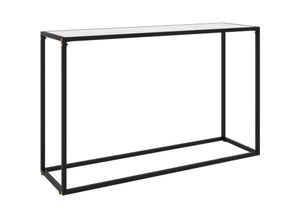 8720286057452 - Bonnevie - KonsolentischFlurtisch Weiß 120x35x75 cm Hartglas vidaXL